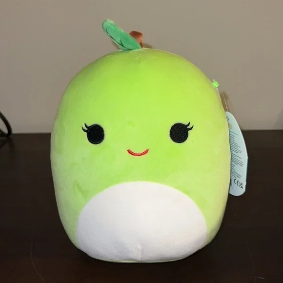 Squishmallows “Ashley” 8" Green Apple Plush Toy - 8 in - Picture 2 of 8